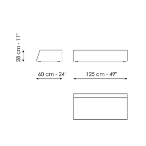 Wooden Trapezoid Coffee Table | Bonaldo Litos | Italianfurniture.com