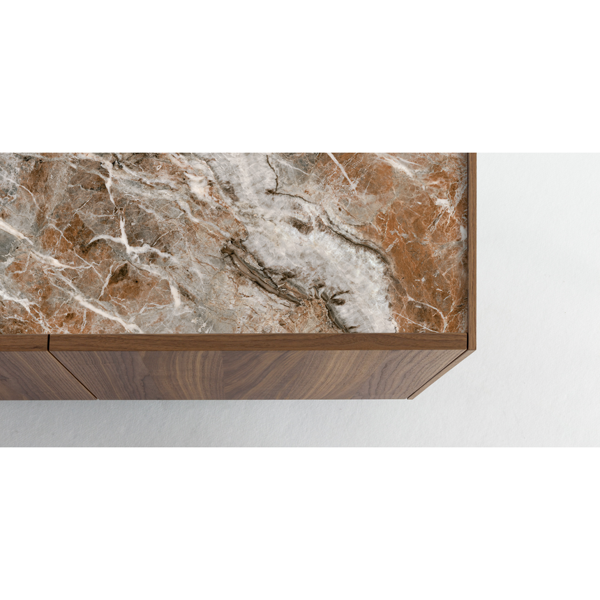 Walnut Finished Sideboard | Bonaldo Outline | italianfurniture.com