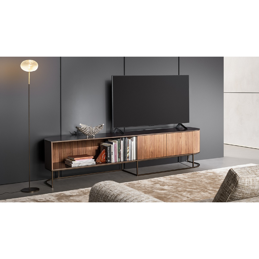 Wavy Wooden TV Stand | Bonaldo Dune | Italianfurniture.com