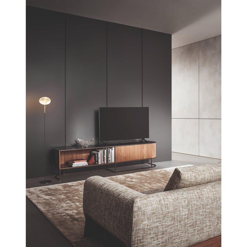 Wavy Wooden Lighted TV Stand | Bonaldo Dune | Italianfurniture.com