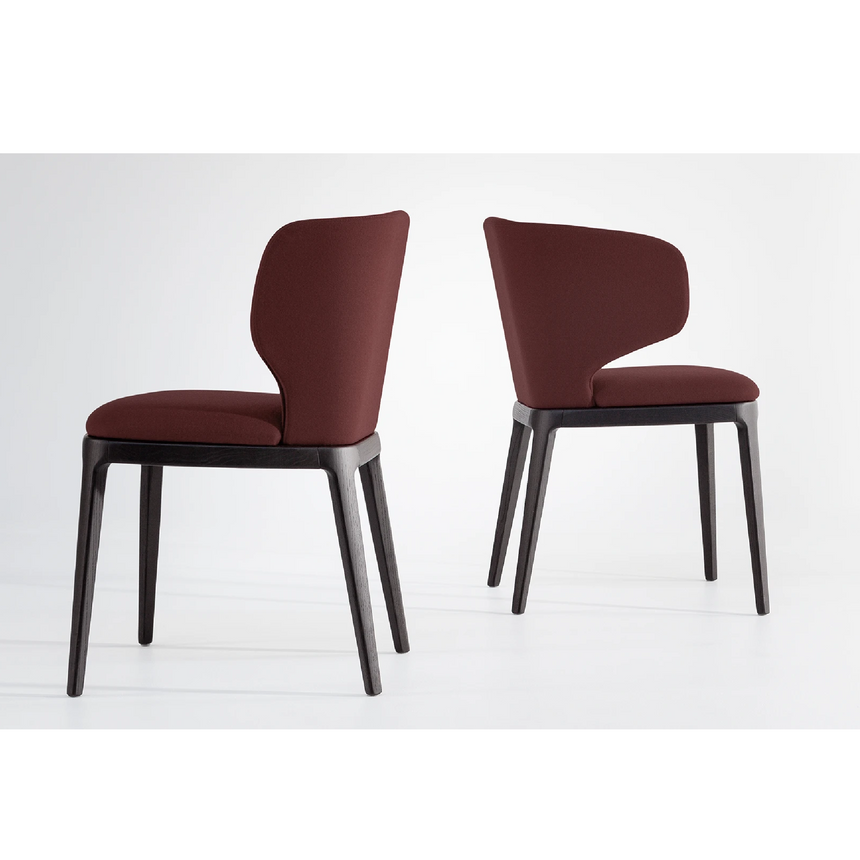 Fabric Covered Winged Dining Chair | Bonaldo Joy | italianfurniture.com