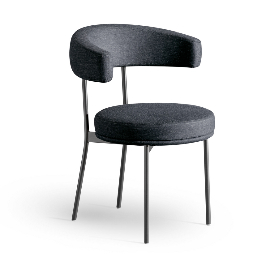 Round Seat Padded Dining Chair | Bonaldo Neuilly