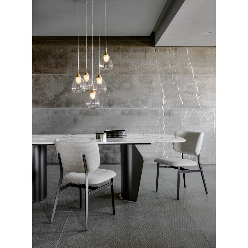 Steel Framed Modern Dining Chair | Bonaldo Noor | italianfurniture.com