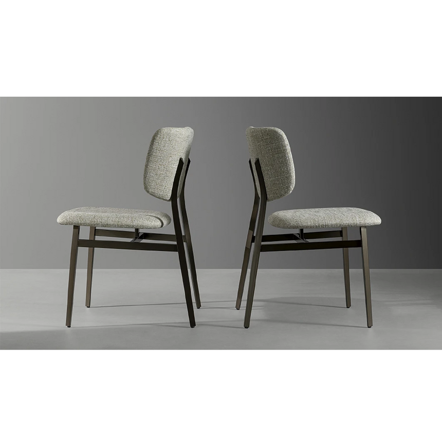 Steel Framed Modern Dining Chair | Bonaldo Noor | italianfurniture.com