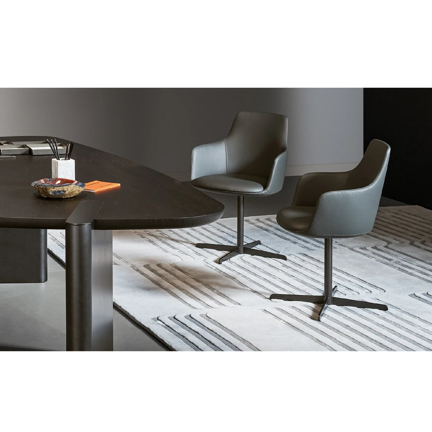 Upholstered Low Office Chair | Bonaldo Newton | Italianfurniture.com