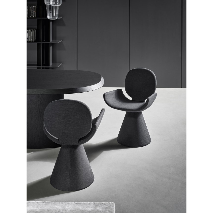 Round Back Swivel Chair | Bonaldo Youpi | Italianfurniture.com