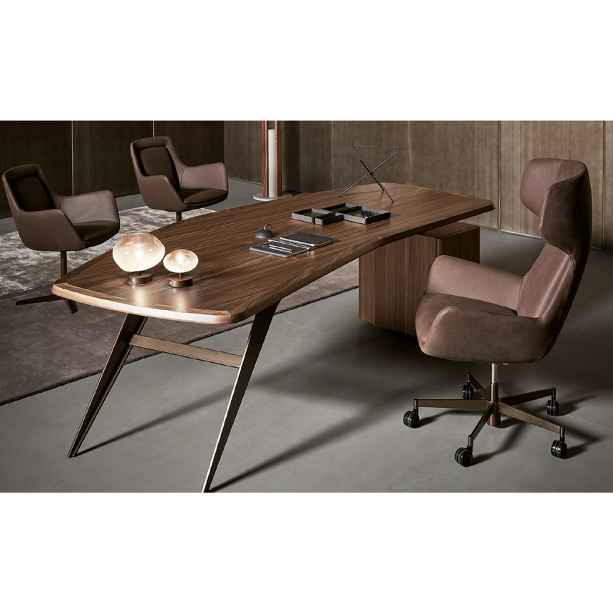 Wheeled Low Office Chair | Bonaldo Newton | Italianfurniture.com