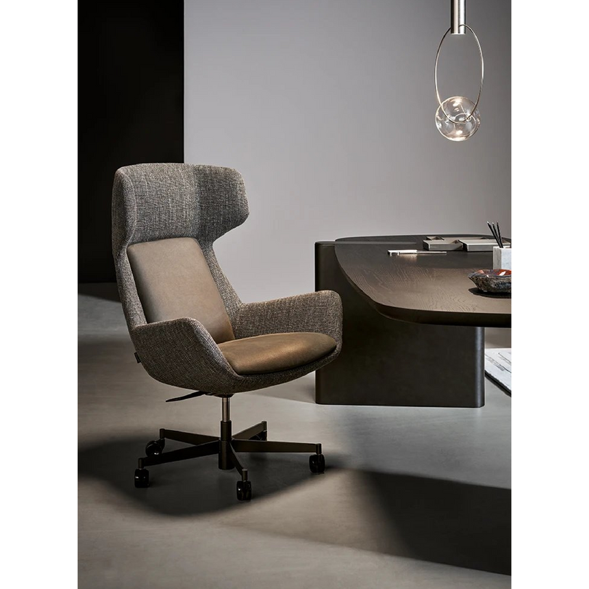 Wheeled Low Office Chair | Bonaldo Newton | Italianfurniture.com