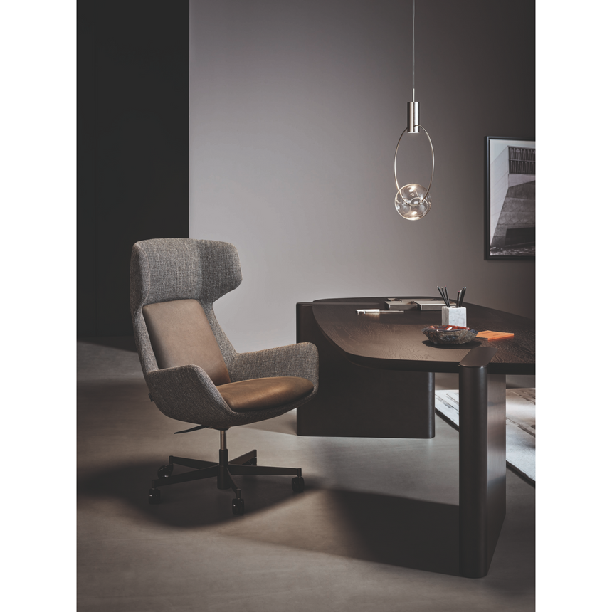 Wheeled Low Office Chair | Bonaldo Newton | Italianfurniture.com