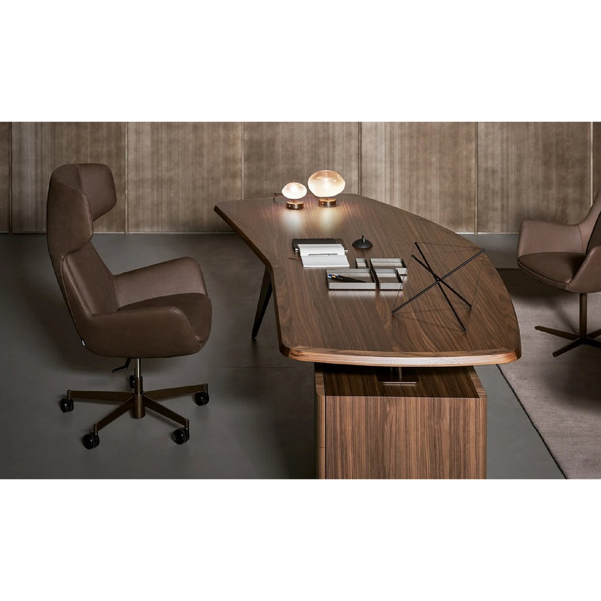 Wheeled Low Office Chair | Bonaldo Newton | Italianfurniture.com