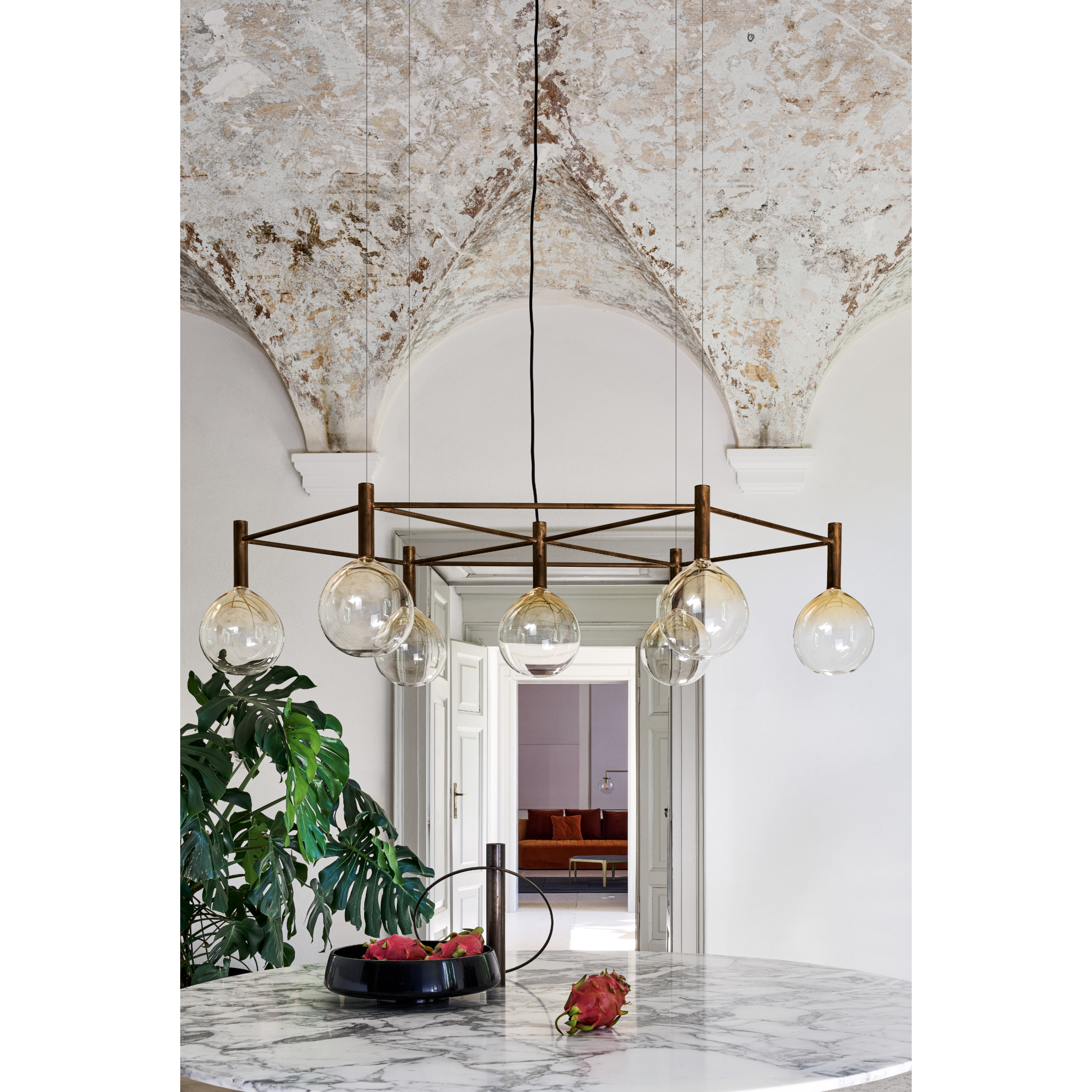 Multi-Glass Globe Pendant Lamp | Bonaldo Sofi