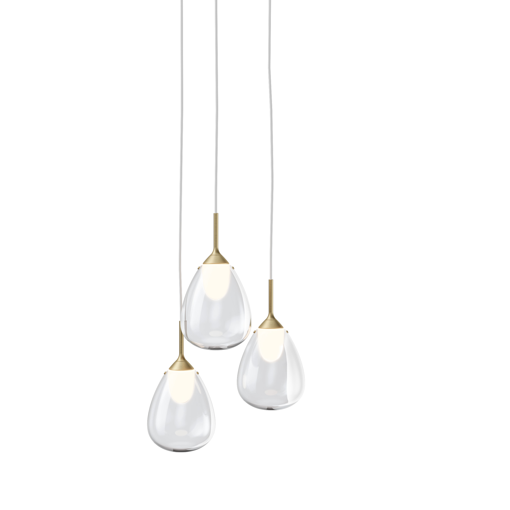Tear-Shaped Glass Pendant Lamp