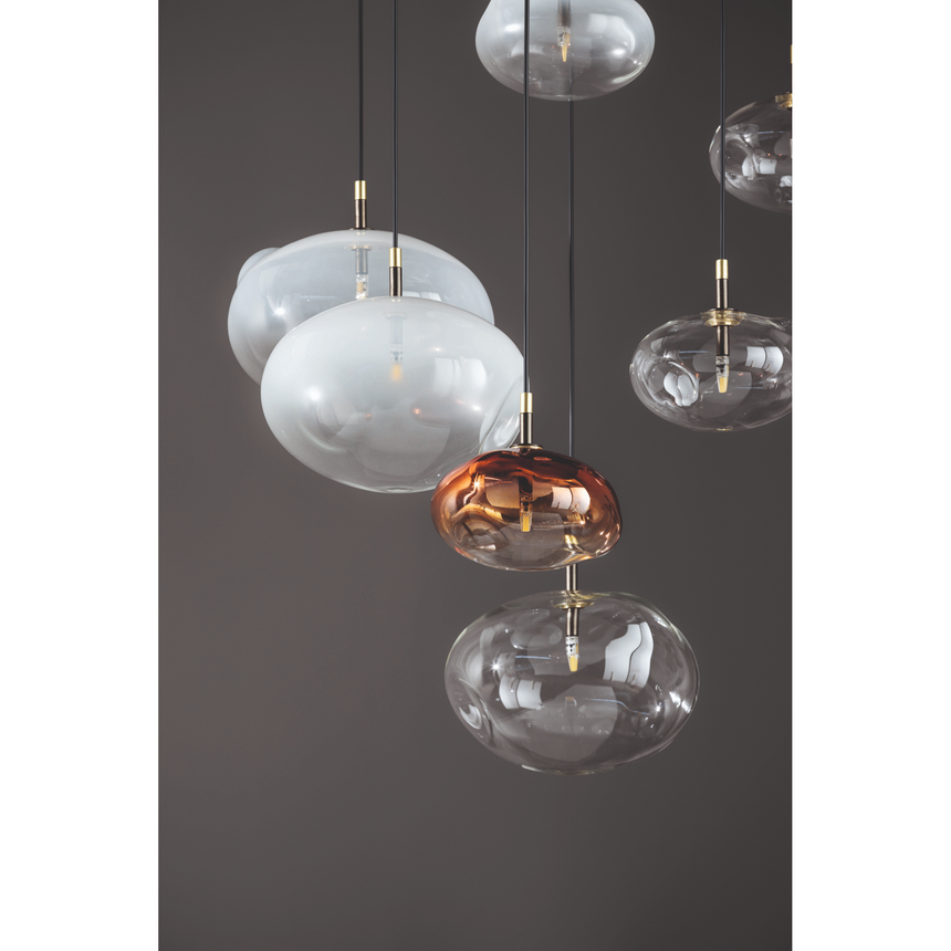 Irregular Clear Glass Pendant Lamp | Bonaldo Pepita | Italianfurniture.com