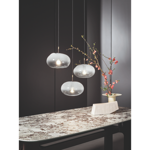 Irregular Clear Glass Pendant Lamp | Bonaldo Pepita | Italianfurniture.com