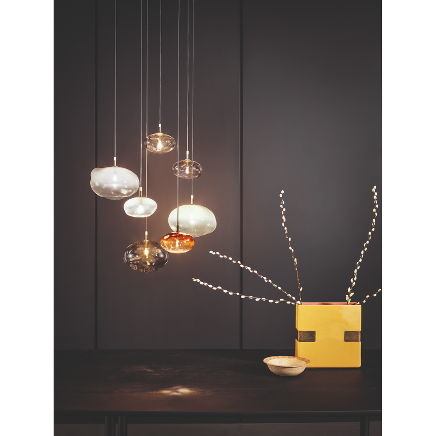 Irregular Clear Glass Pendant Lamp | Bonaldo Pepita | Italianfurniture.com