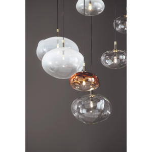 Irregular Clear Glass Pendant Lamp | Bonaldo Pepita | Italianfurniture.com