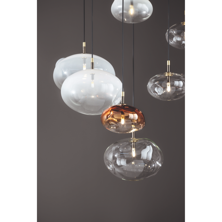 Irregular Clear Glass Pendant Lamp | Bonaldo Pepita | Italianfurniture.com