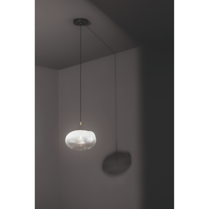 Irregular Clear Glass Pendant Lamp | Bonaldo Pepita | Italianfurniture.com