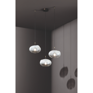 Irregular Clear Glass Pendant Lamp | Bonaldo Pepita | Italianfurniture.com