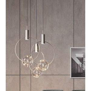 Clear Glass Sphere Pendant Lamp | Bonalado Keshi | italianfurniture.com