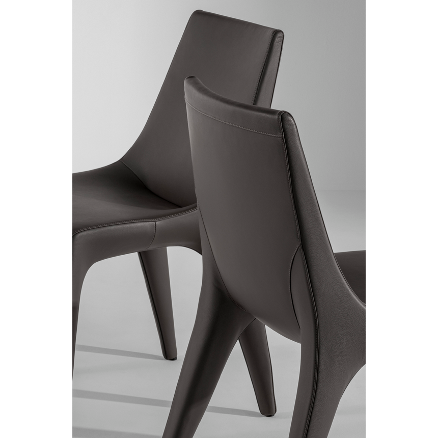 Leather Covered Dining Chair | Bonaldo Tip Toe | Italianfurniture.com