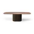 Fluted Pedestal Wood Console Table | Bonaldo Dorian | Italianfurniture.com