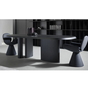 Asymmetrical Metal Base Dining Table | Bonaldo Padiglioni | Italianfurniture.com