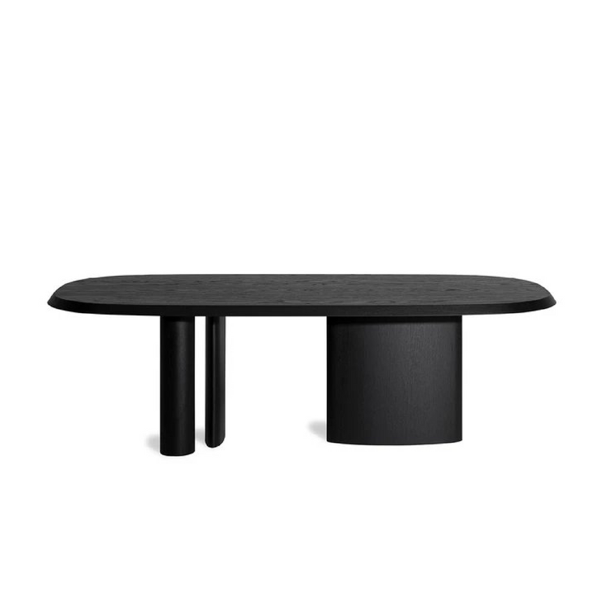 Asymmetrical Metal Base Dining Table | Bonaldo Padiglioni | Italianfurniture.com