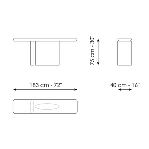 Clay Covered Console Table | Bonaldo One | Italianfurniture.com