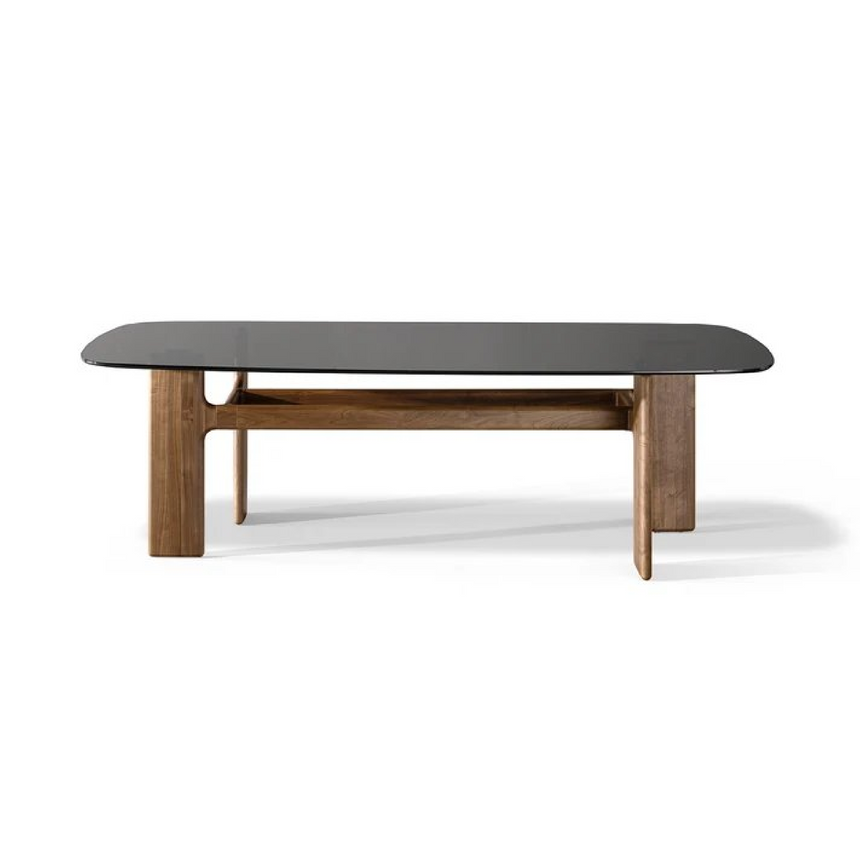 Wooden Top Oval Dining Table | Bonaldo Hippos | Italianfurniture.com