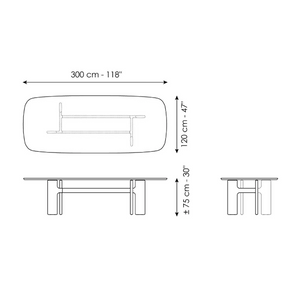 Glossy Ceramic Modern Dining Table | Bonaldo Hippos | ItalianFurniture.com