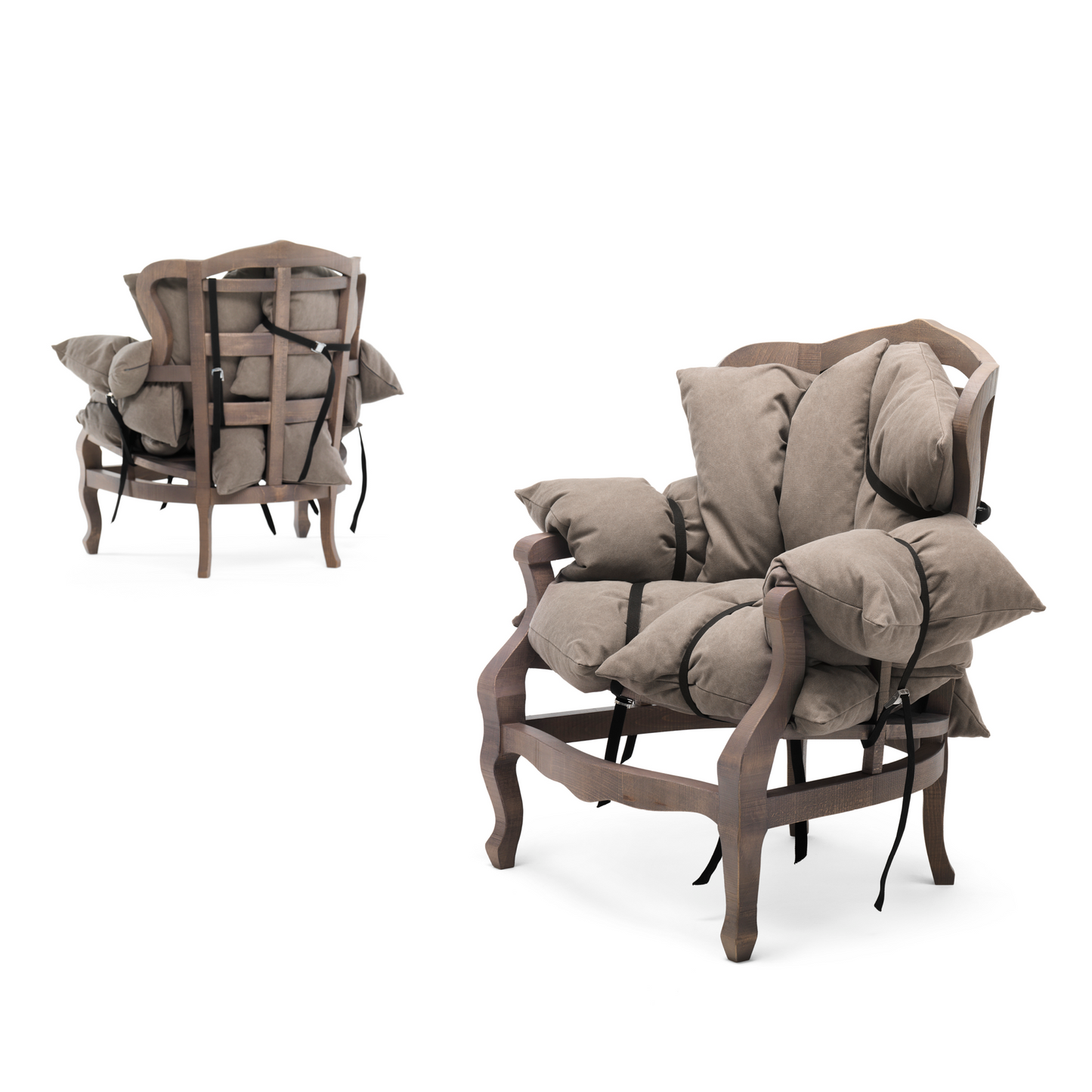 Pillow Upholstered Armchair | Mogg 7 Pillows | Italianfurniture.com