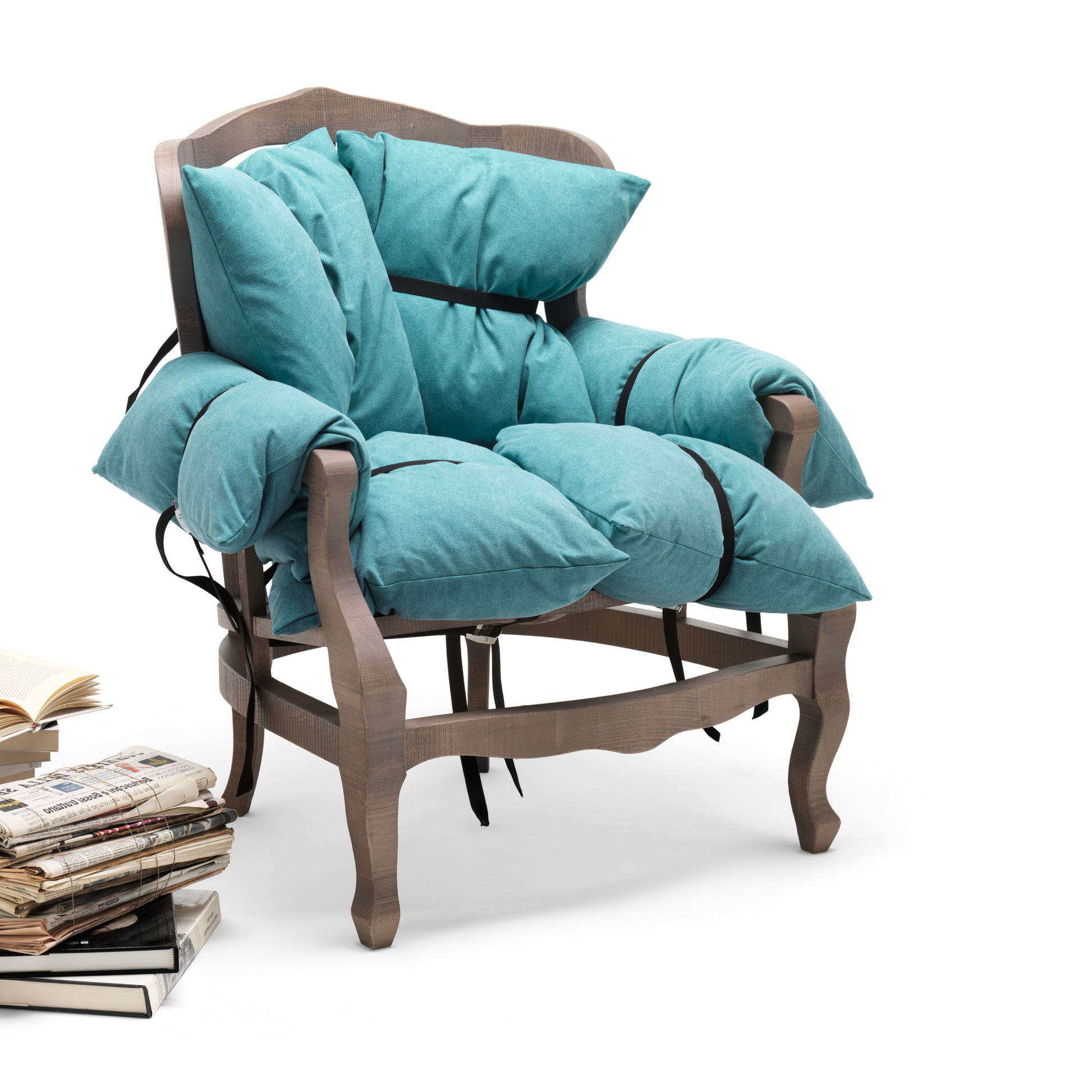 Pillow Upholstered Armchair | Mogg 7 Pillows | Italianfurniture.com