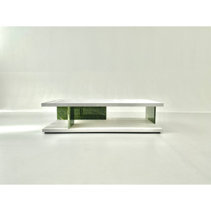 White Sandblasted Wood Coffee Table | Casa Casati Barcelona | Italianfurniture.com