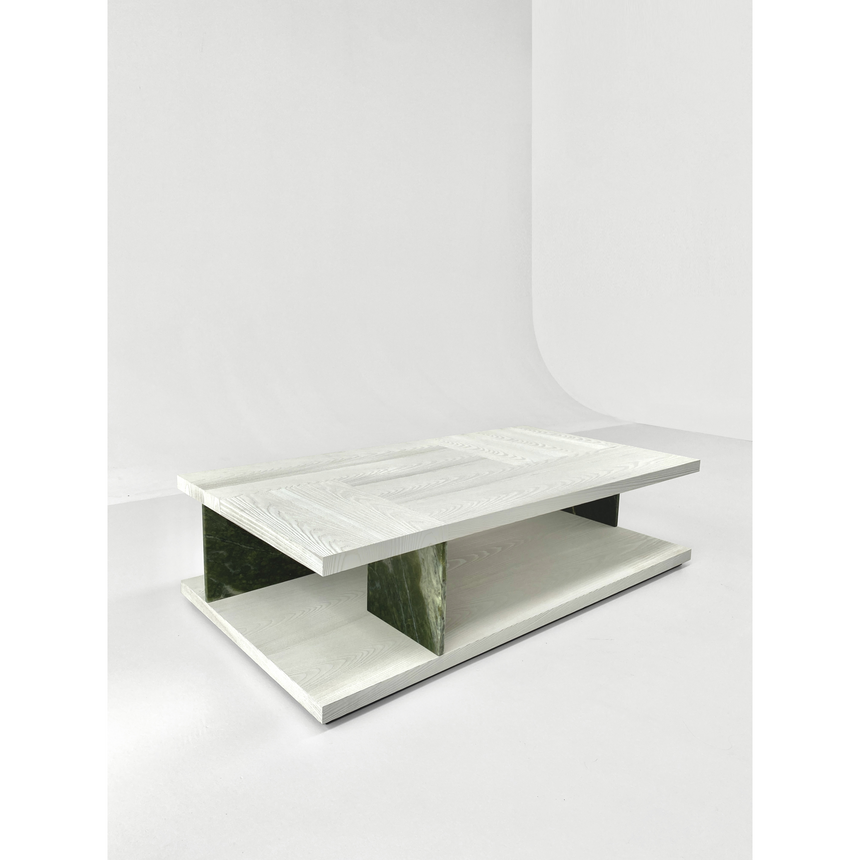 White Sandblasted Wood Coffee Table | Casa Casati Barcelona | Italianfurniture.com