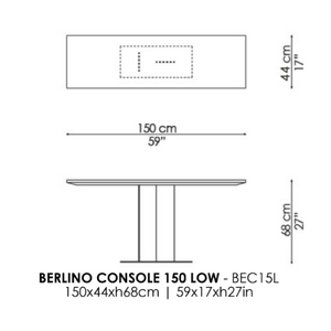 Mahogany Wood Console Table | Casa Casati Berlino | Italianfurniture.com