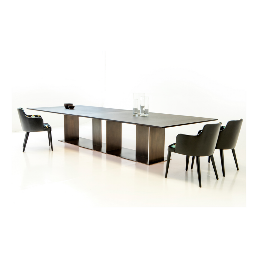 Matte Gray Oak Dining Table | Casa Casati Berlino | Italianfurniture.com