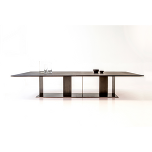 Matte Gray Oak Dining Table | Casa Casati Berlino | Italianfurniture.com