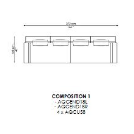 Velvet Modular Sofa | Casa Casati Aquabella Club | Italianfurniture.com