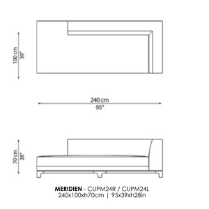 Sleek Upholstered Sectional Sofa | Casa Casati Cupido | Italianfurniture.com