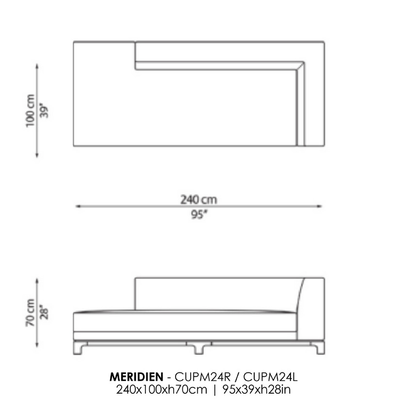 Sleek Upholstered Sectional Sofa | Casa Casati Cupido | Italianfurniture.com