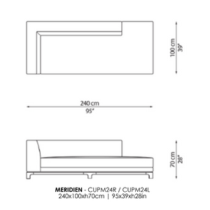 Sleek Upholstered Sectional Sofa | Casa Casati Cupido | Italianfurniture.com