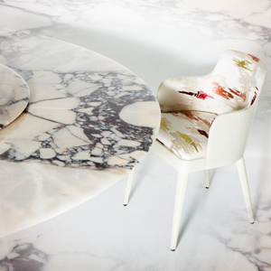 Marble Coffee Table With Lazy Susan | Casa Casati Discoteca | Italianfurniture.com