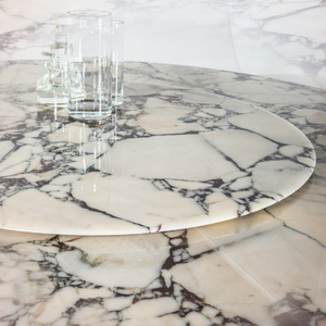 Marble Coffee Table With Lazy Susan | Casa Casati Discoteca | Italianfurniture.com