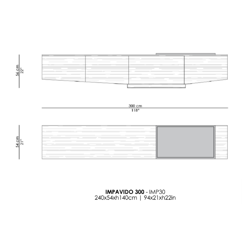 Asymmetrical 7-Drawer Sideboard | Casa Casati Impavido | Italianfurniture.com