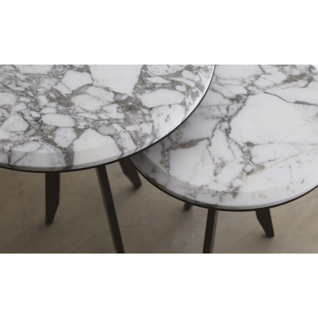 Round Marble Side Table I Casa Casati Mirage | Italianfurniture.com