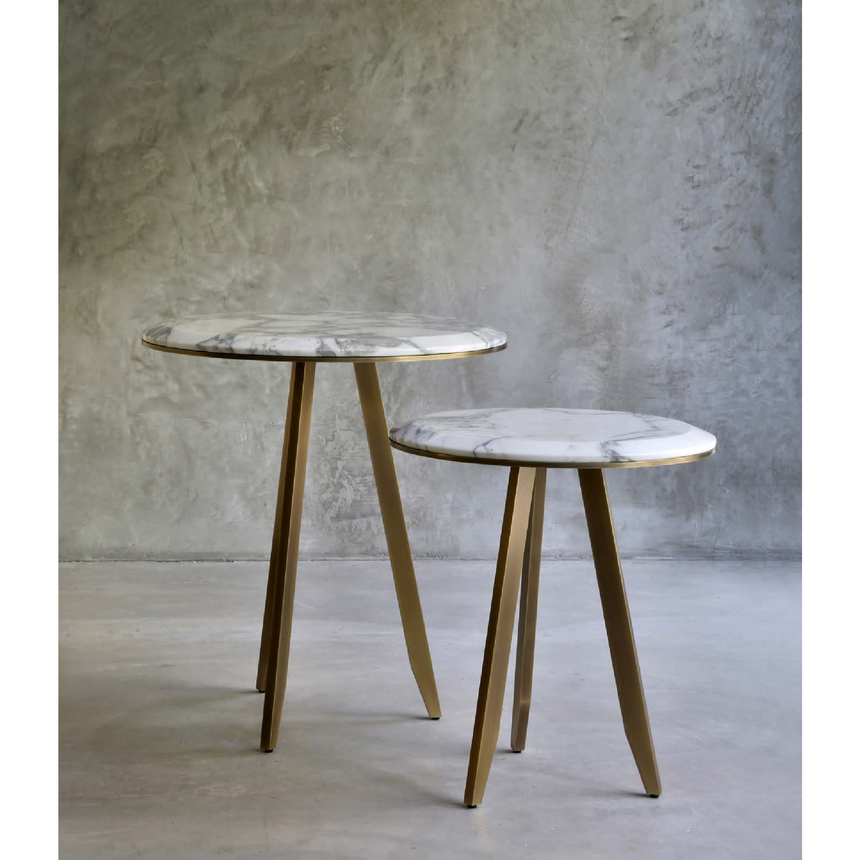 Round Marble Side Table I Casa Casati Mirage | Italianfurniture.com