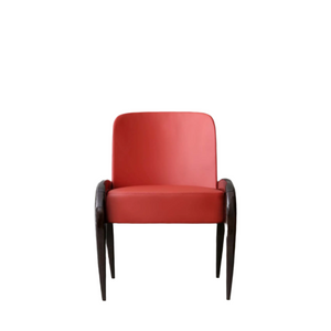 Glossy Wood Leather Dining Chair | Casa Casati | Italianfurniture.com