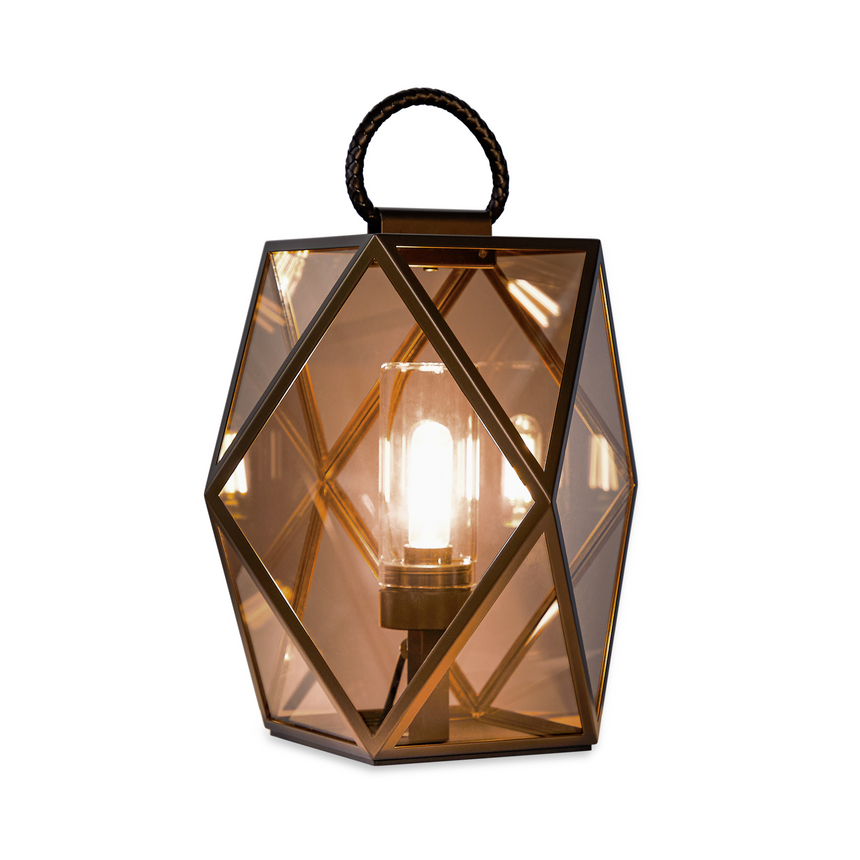 Geometrical Glass Outdoor Lantern | Contardi Muse | Italianfurniture.com