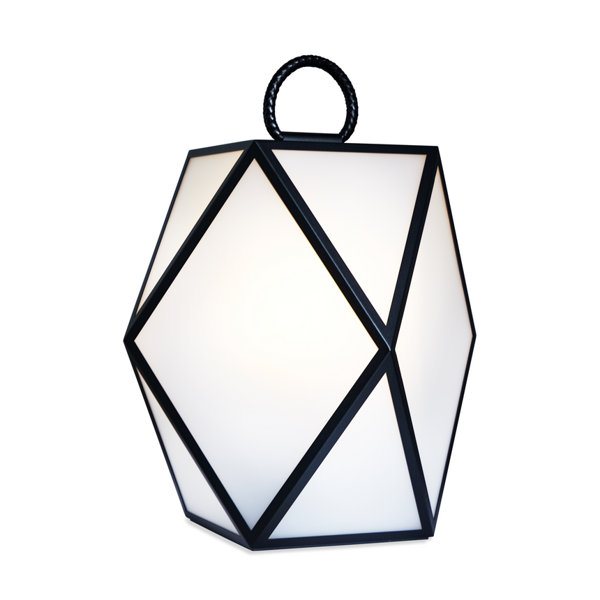 Geometrical Rechargeable Outdoor Lantern | Contardi Muse | Italianfurniture.com